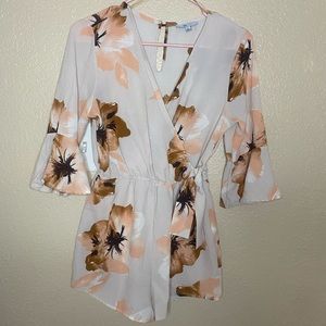 Juniors Floral Romper